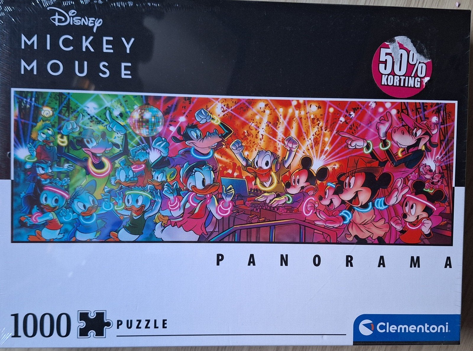 Nieuwe Disney panorama puzzel 1000 stukjes, Ophalen of Verzenden, 500 t/m 1500 stukjes, Nieuw, Legpuzzel