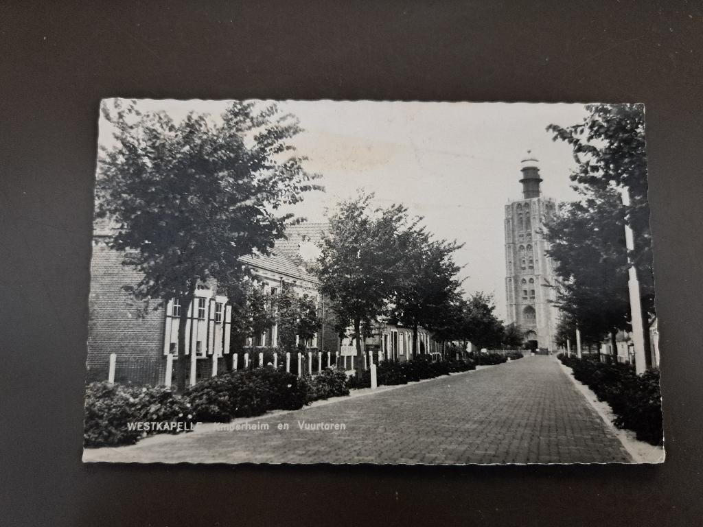 Westkapelle - Kinderheim en vuurtoren, Ophalen of Verzenden, 1960 tot 1980, Gelopen, Zeeland