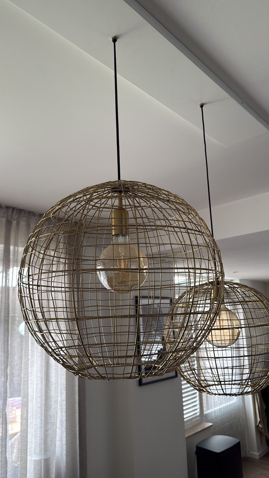 Light en Living hanglampen brons, Ophalen, Zo goed als nieuw