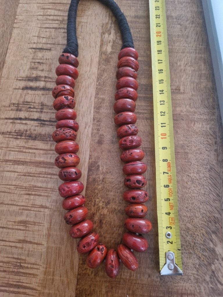 Oude ketting van bloedkoralen, Ophalen of Verzenden