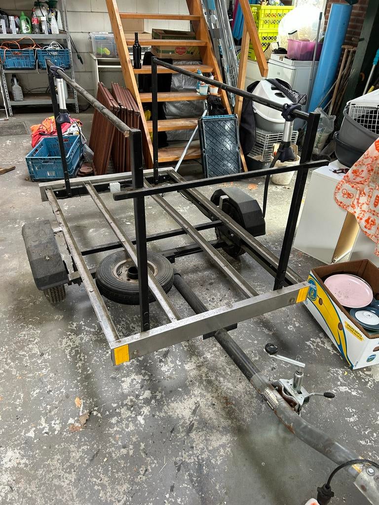 Stevige fietsaanhangwagen voor 4 fietsen, Ophalen, Gebruikt, Overige typen, 80 kg of meer