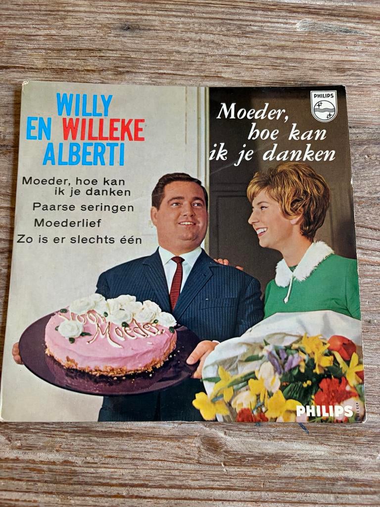 Willy en Willeke Alberti - Moeder, hoe kan ik je danken, Cd's en Dvd's, Vinyl | Nederlandstalig, Gebruikt, 7 inch, Levenslied of Smartlap
