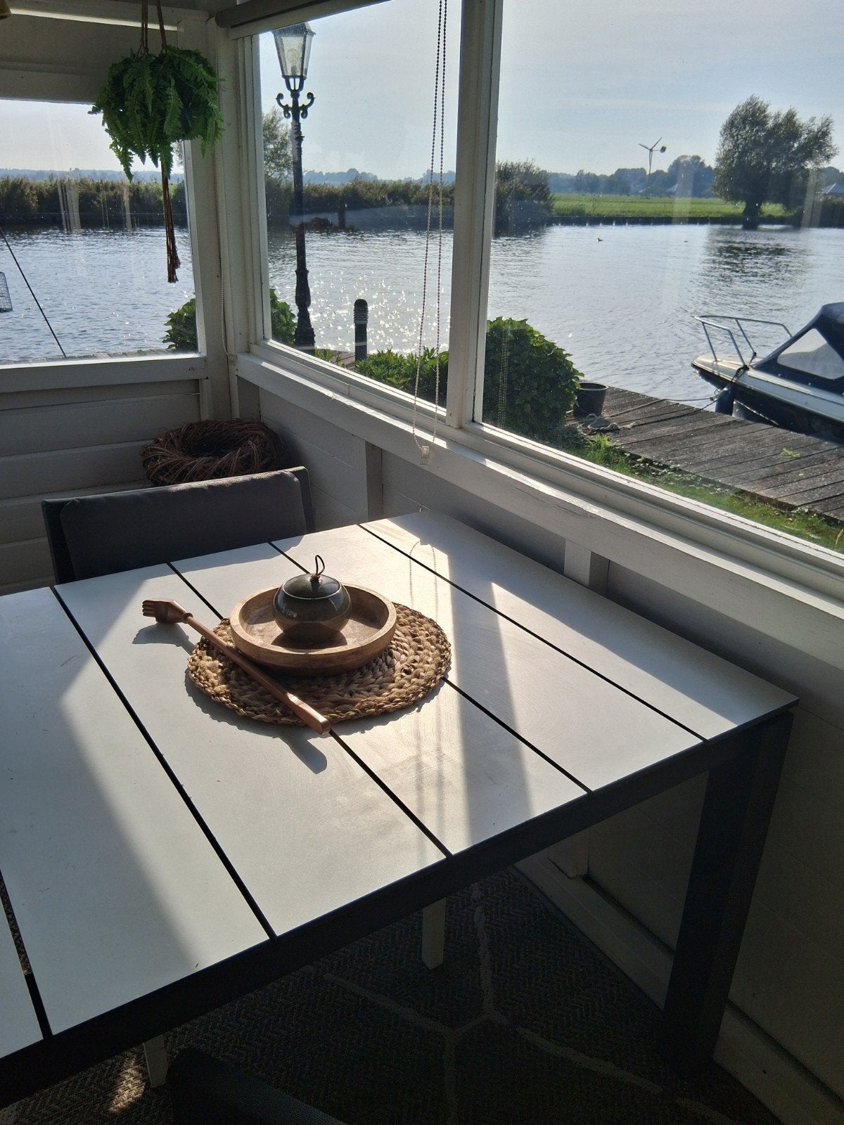 tuinstel 6 stoelen all weather + tuinbank, Ophalen, Gebruikt, Bank, 6 zitplaatsen