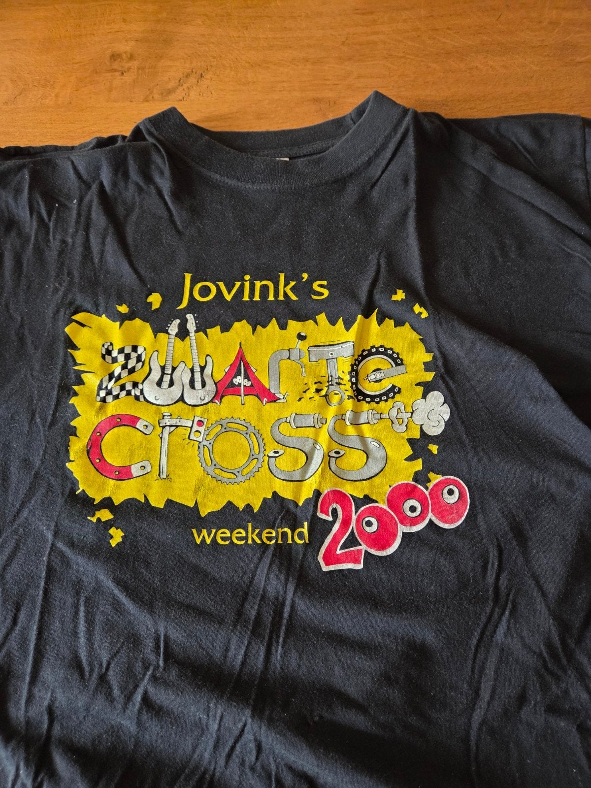 Jovink's Zwarte Cross Weekend 2000 T-shirt, Jovink's Zwarte Cross, Verzenden, Zwart, Maat 56/58 (XL)