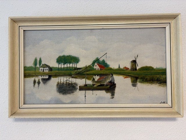 vintage schilderij, Ophalen of Verzenden, Landschap