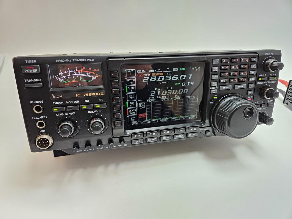 Icom IC-756 Pro III HF/50MHz Transceiver, Telecommunicatie, Ophalen of Verzenden, Gebruikt, Zender en Ontvanger