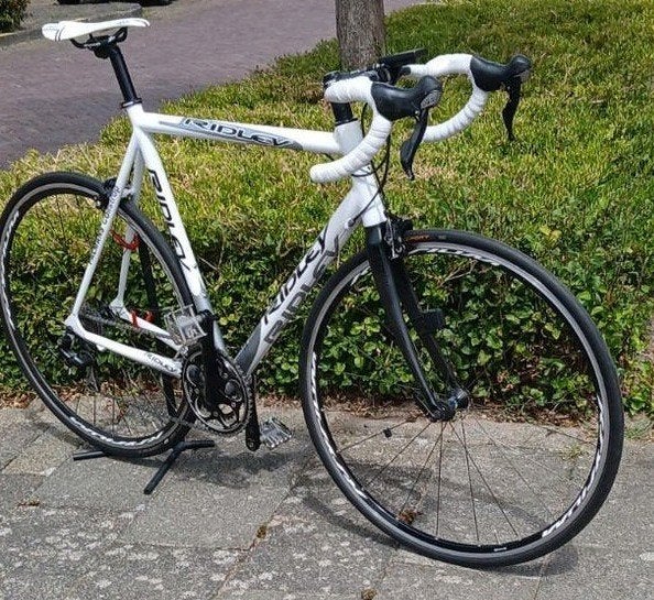Ridley racefiets met carbon voorvork 61 cm frame, Fietsen en Brommers, -, -, Aluminium, 57 tot 61 cm