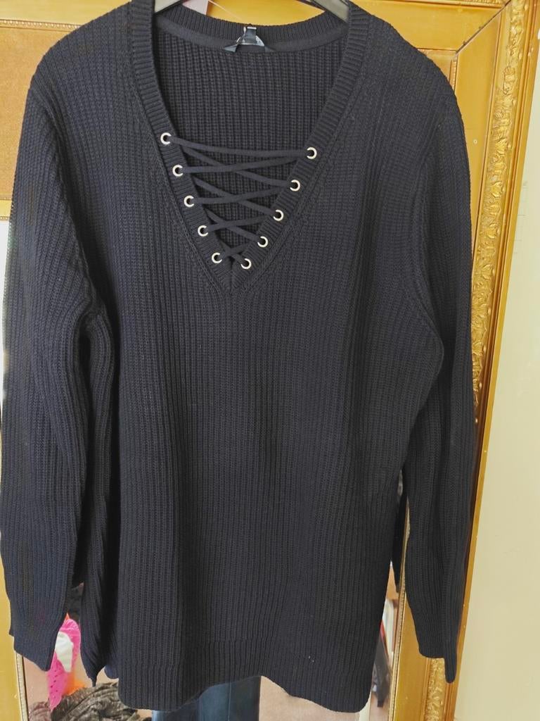 Blooming donkerblauwe katoenen trui  xl nieuw, Kleding | Dames, Ophalen of Verzenden, Nieuw, Maat 46/48 (XL) of groter, Blauw