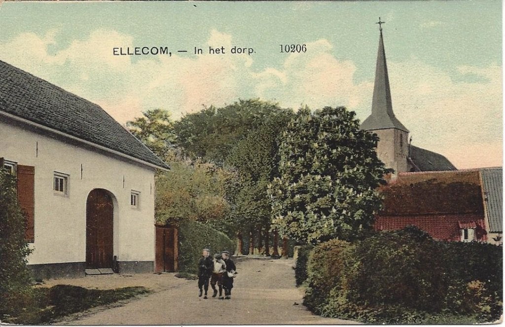 Ellecom (Gld.) In het Dorp, Volk. Uitg. Nauta 10206, Ophalen of Verzenden, Voor 1920, Ongelopen, Gelderland