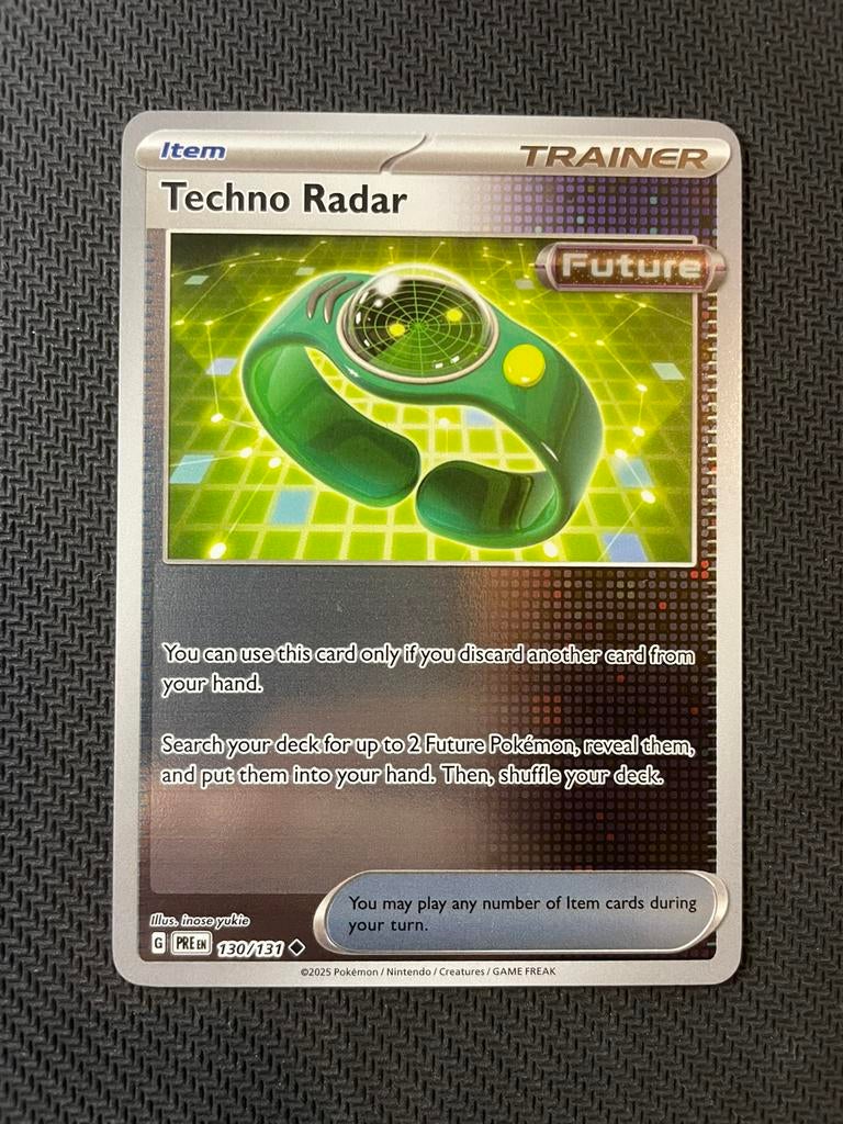 Techno Radar 130/131 Reverse Holo Prismatic Evolutions, Ophalen of Verzenden, Zo goed als nieuw