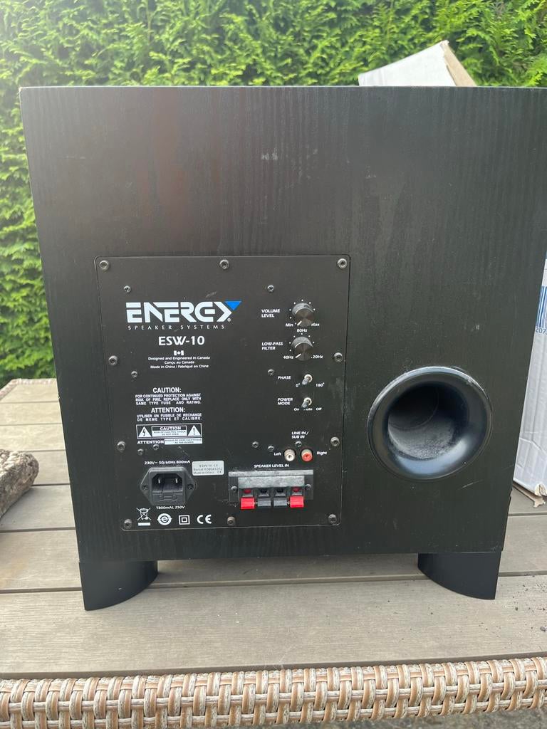 Energy ESW-10 Subwoofer en Sony speakerset, Audio, Tv en Foto, Luidsprekers, Overige merken, Gebruikt, Ophalen of Verzenden, Complete surroundset