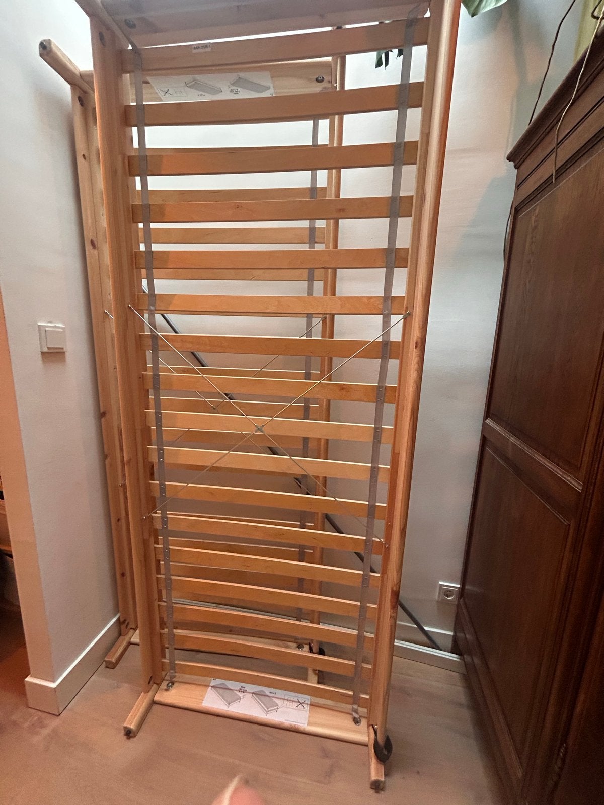 IKEA Lattenbodems (2x) 70x200 cm - Stapelbaar & Koppelbaar, Ophalen, Gebruikt, 200 cm, Hout