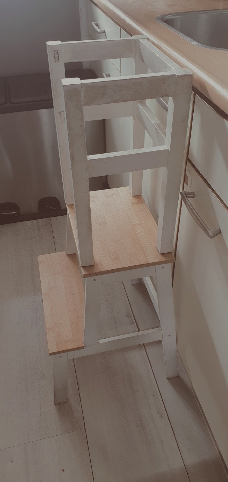 IKEA KINDER AANRECHT TRAPJE / LEERTOREN!, Ophalen, Gebruikt