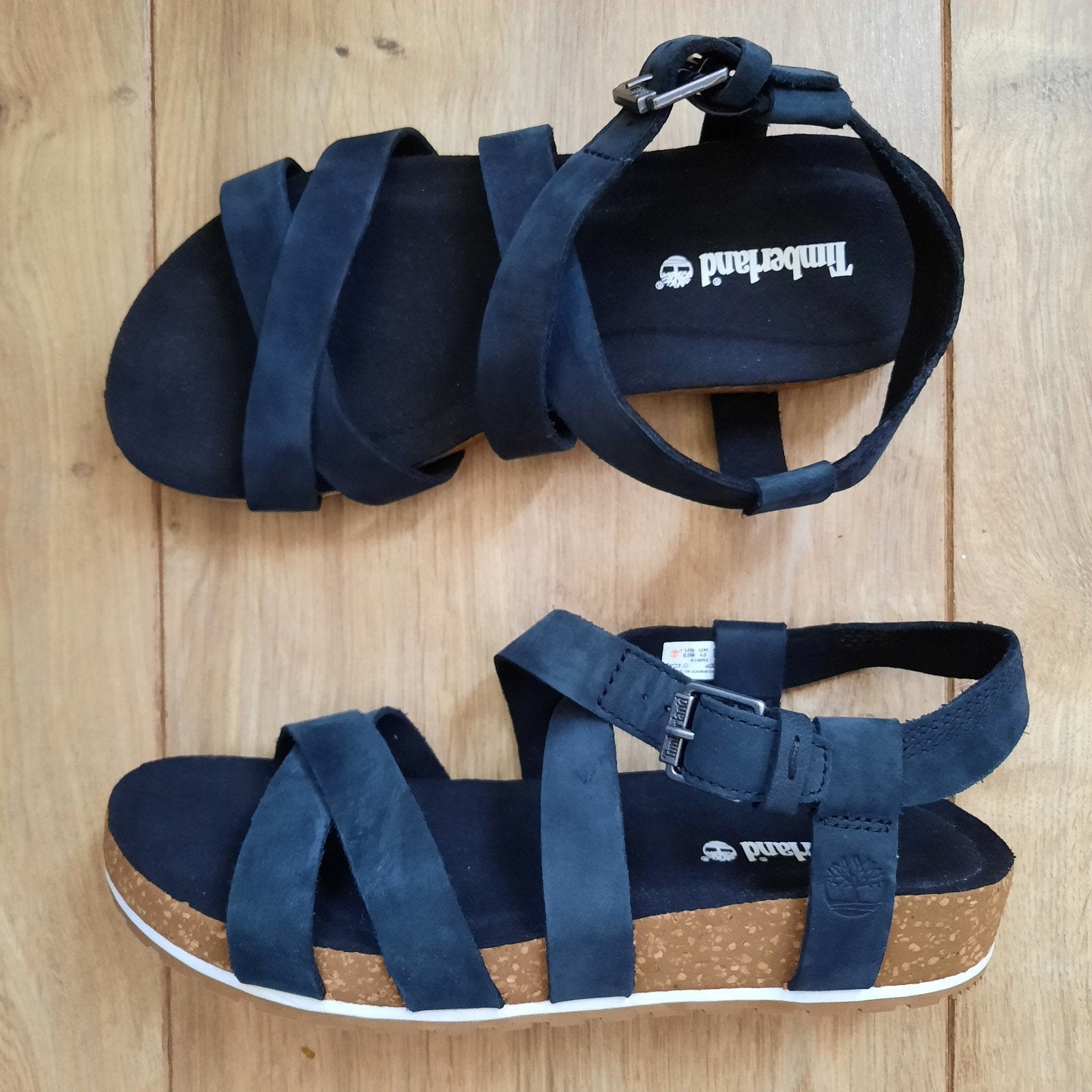 Timberland Malibu Waves sandalen 37½, Zwart, Zo goed als nieuw, Timberland, Sandalen of Muiltjes