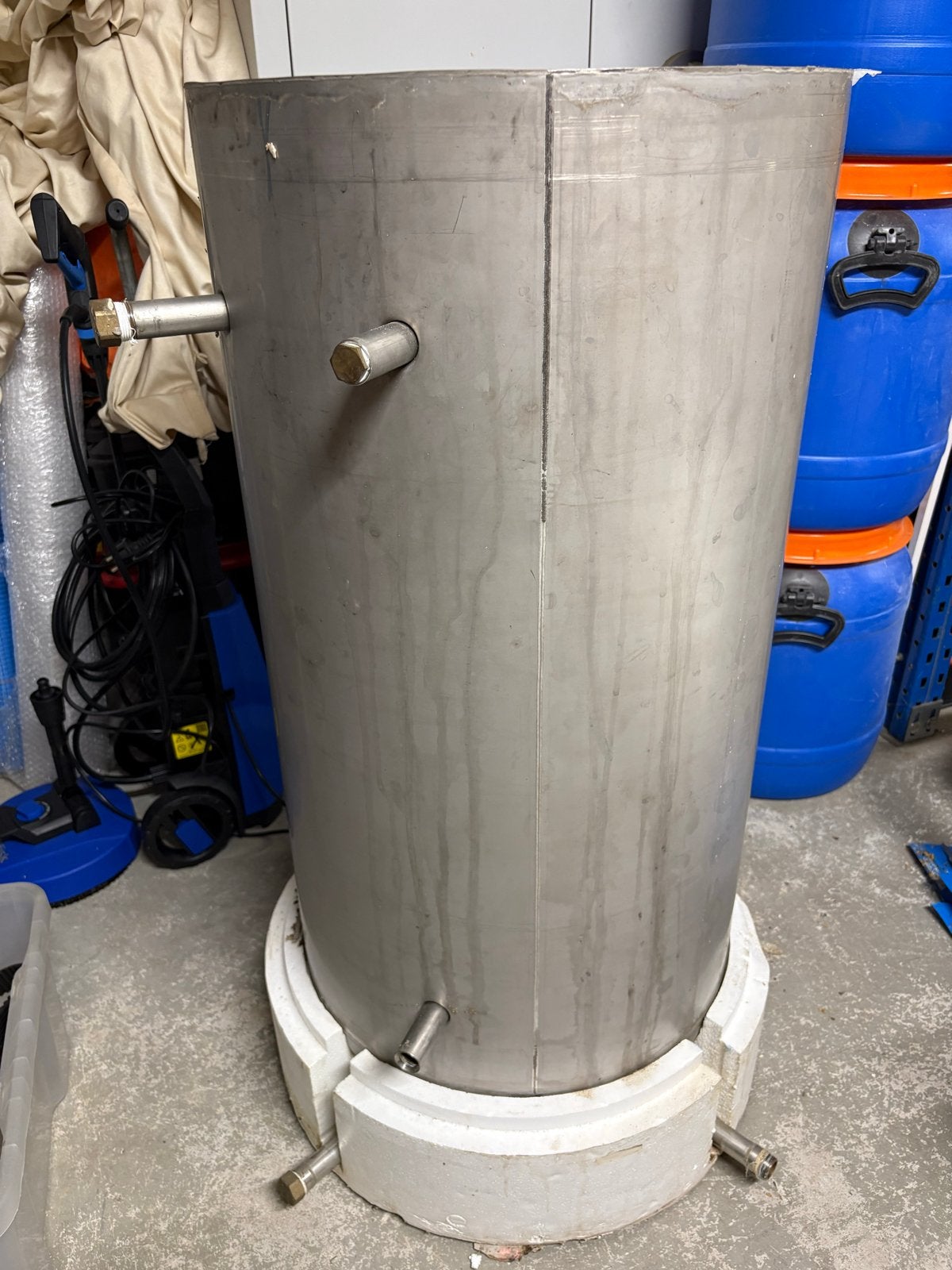 RVS vat 120 liter - Ideaal als brouwketel, Ophalen, Gebruikt