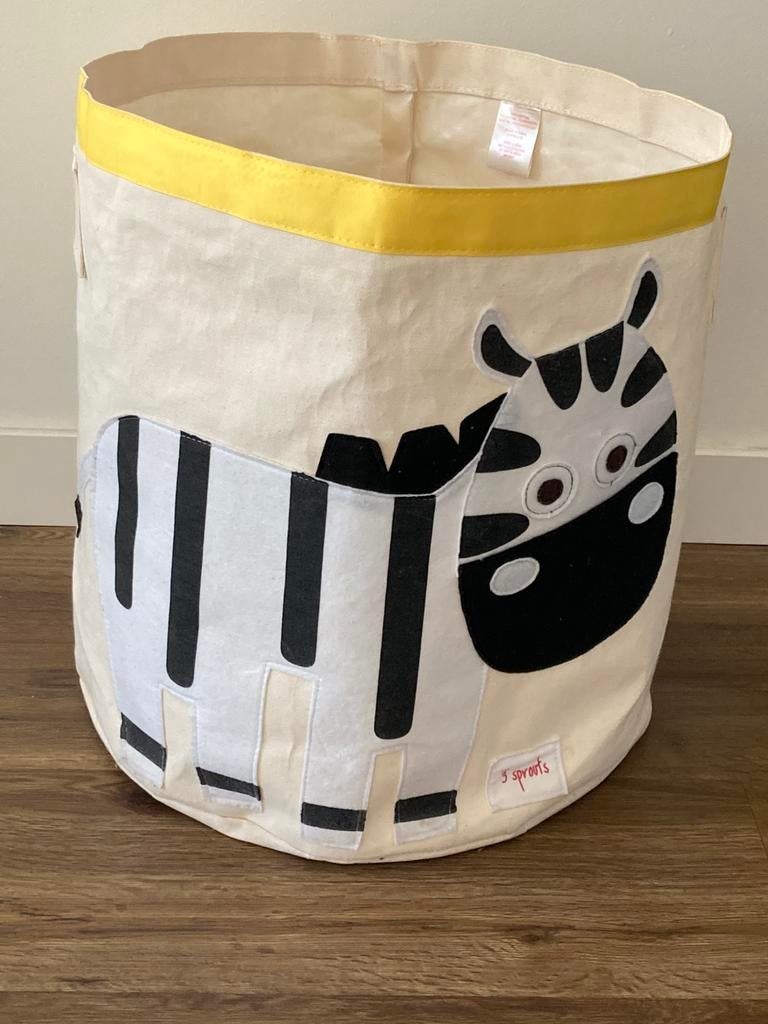 Mooie speelgoed mand 3 Sprouts met Zebra, Kinderen en Baby's, Kinderkamer | Inrichting en Decoratie, Ophalen of Verzenden, Zo goed als nieuw