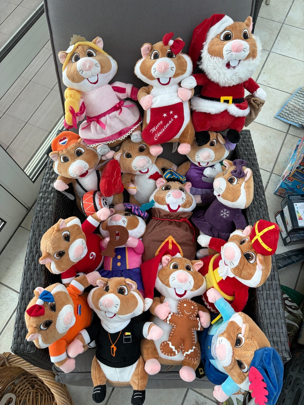 Grote collectie Hamster knuffels (18 stuks), Ophalen, Gebruikt, Overige merken, Overige karakters