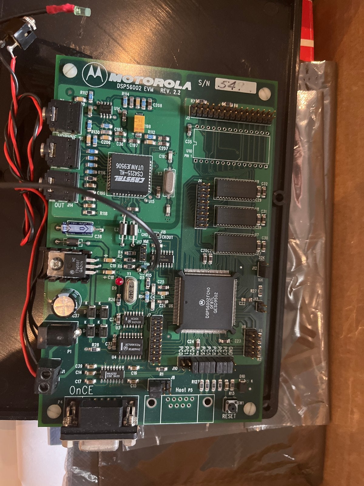 Motorola DSP56002 Ontwikkelingsbord met Behuizing en Boeken, Ophalen of Verzenden, Gebruikt