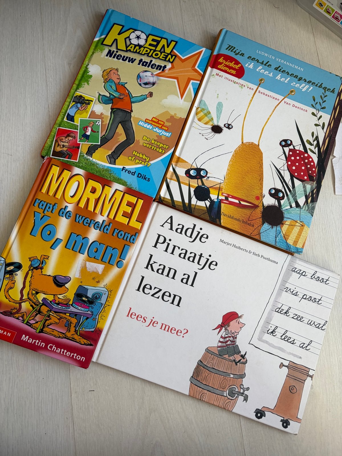 4 kinderboeken: Koen Kampioen, Mormel, Dierenboek, Piraatje, Boeken, Kinderboeken | Jeugd | onder 10 jaar, Ophalen of Verzenden