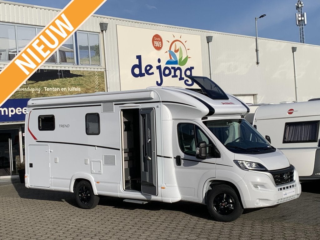 Dethleffs Trend T 7057 EB -vlakke vloer-voordeel, Ringverwarming, Fiat, Airbags, 7 tot 8 meter
