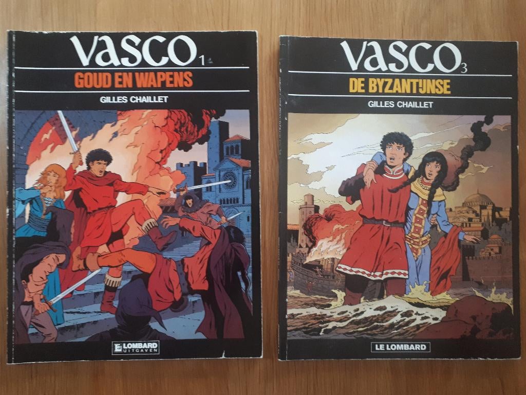2x Strips Vasco, Boeken, Meerdere stripboeken, Ophalen of Verzenden, Zo goed als nieuw, Gilles Chaillet.