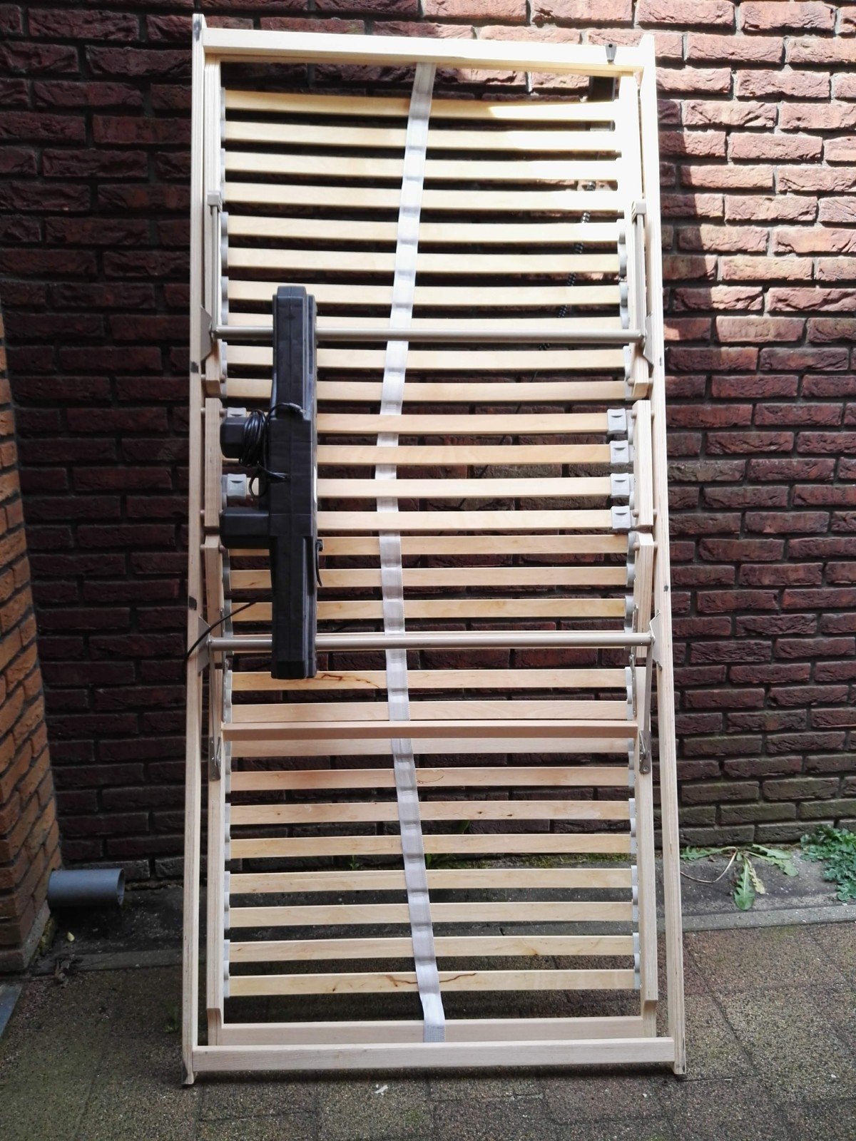 Elektrisch verstelbare lattenbodem 90x200 cm, Ophalen, 90 cm, Eenpersoons, Zo goed als nieuw
