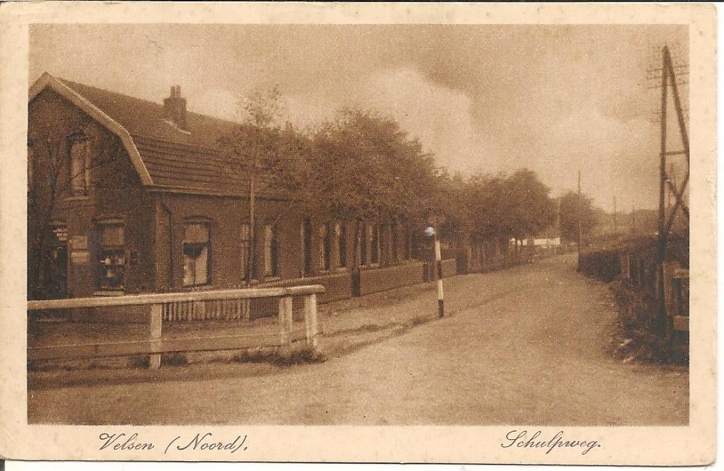 Velsen   Noord   Schulpweg., Ophalen of Verzenden, 1920 tot 1940, Ongelopen, Noord-Holland