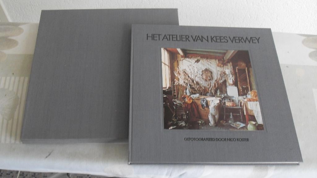 KEES VERWEY ; In cassette, boek met ets, zeldzaam, Ophalen of Verzenden, Ets, Gesigneerd