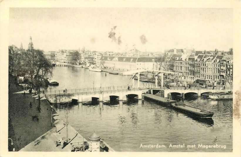 377-052-019 Amsterdam Amstel met Magere Brug, Verzenden, Voor 1920, Noord-Holland