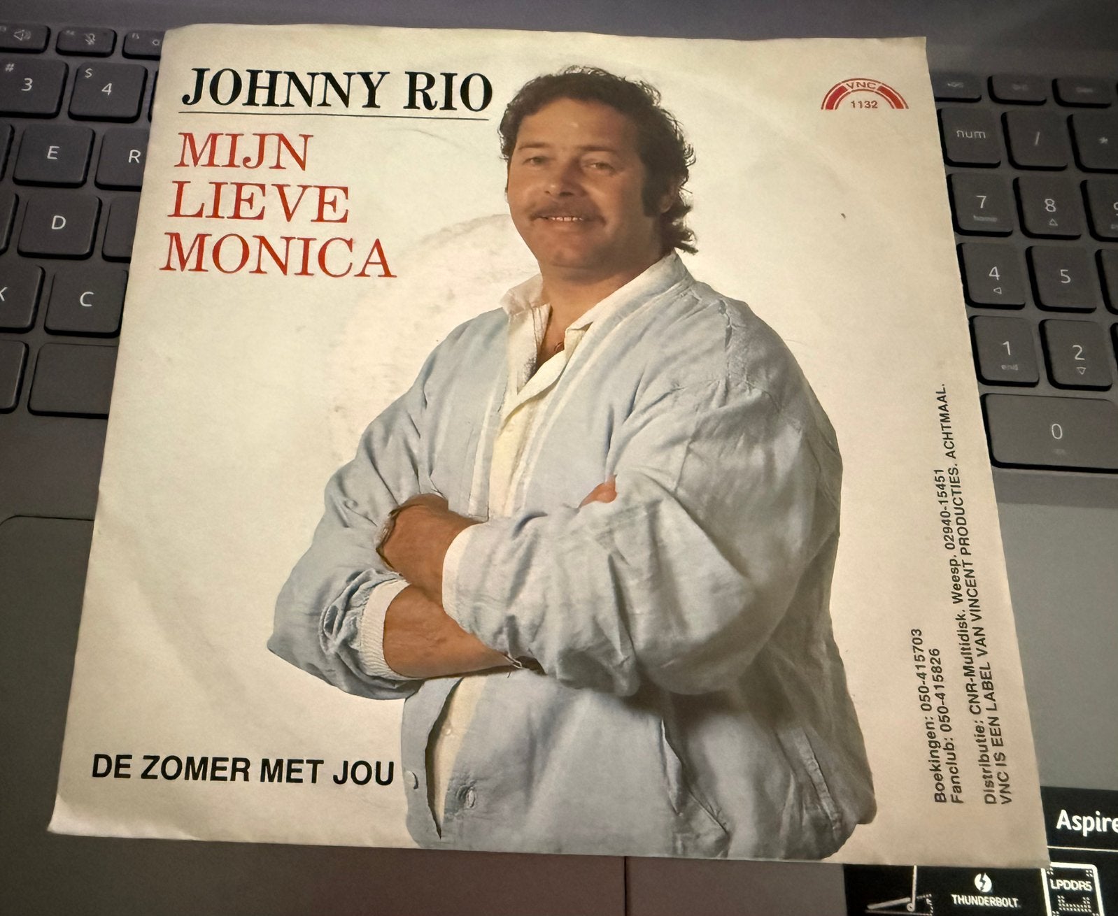 Johnny Rio-mijn lieve Monica -piraten topper, Cd's en Dvd's, Vinyl | Nederlandstalig, Ophalen of Verzenden, Gebruikt, Overige formaten