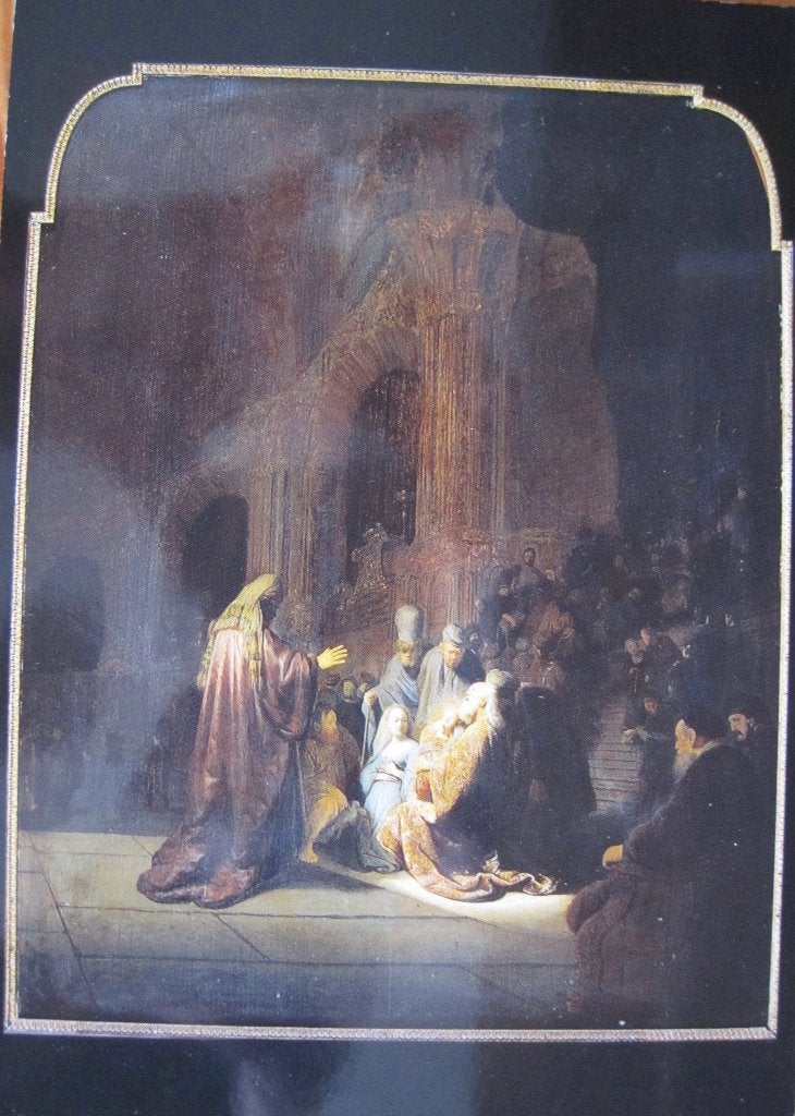Rembrandt van Rijn - Simeon in de tempel - nieuw, Verzamelen, Verzenden, 1980 tot heden, Ongelopen, Overige thema's
