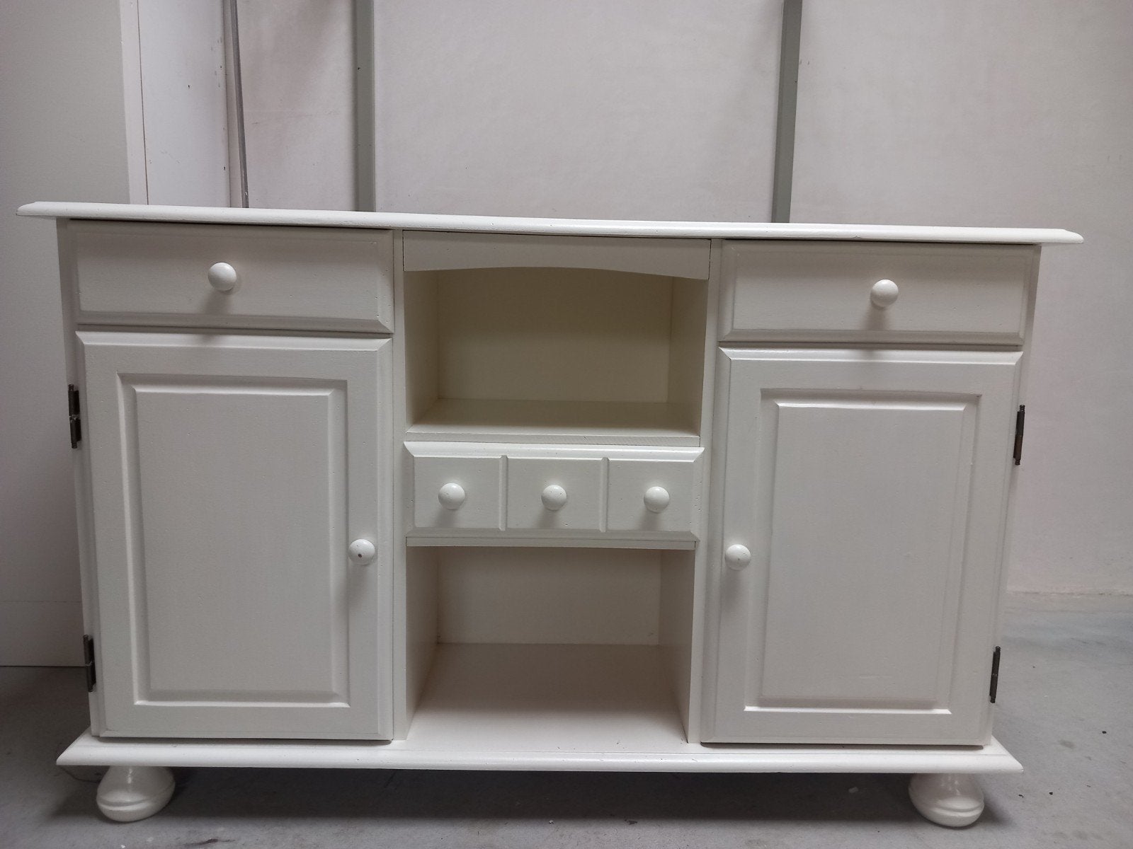 Dressoir/kaptafel, wit, heel goed, Ophalen, Met deur(en), 150 tot 200 cm, Zo goed als nieuw