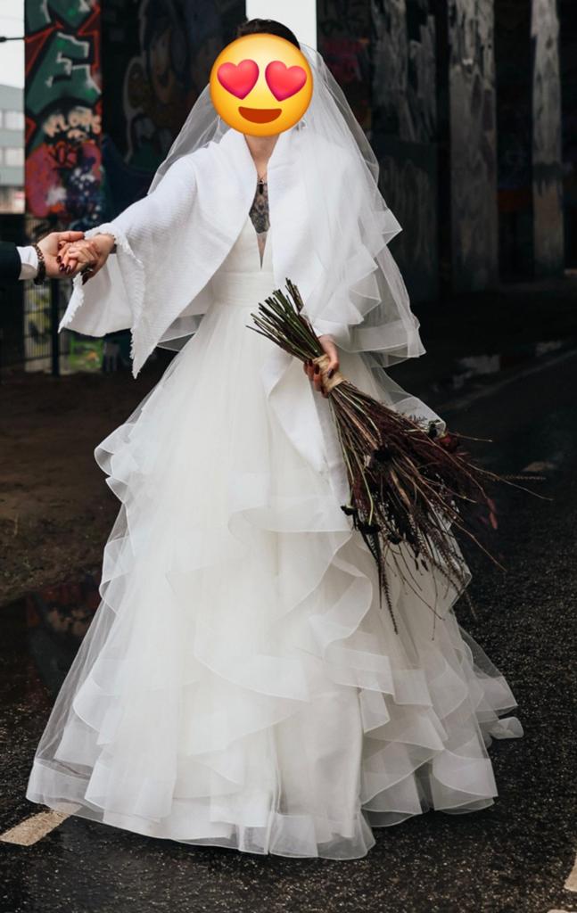Waterval trouwjurk Viva bride, Ophalen, Trouwjurk, Overige kleuren, Zo goed als nieuw
