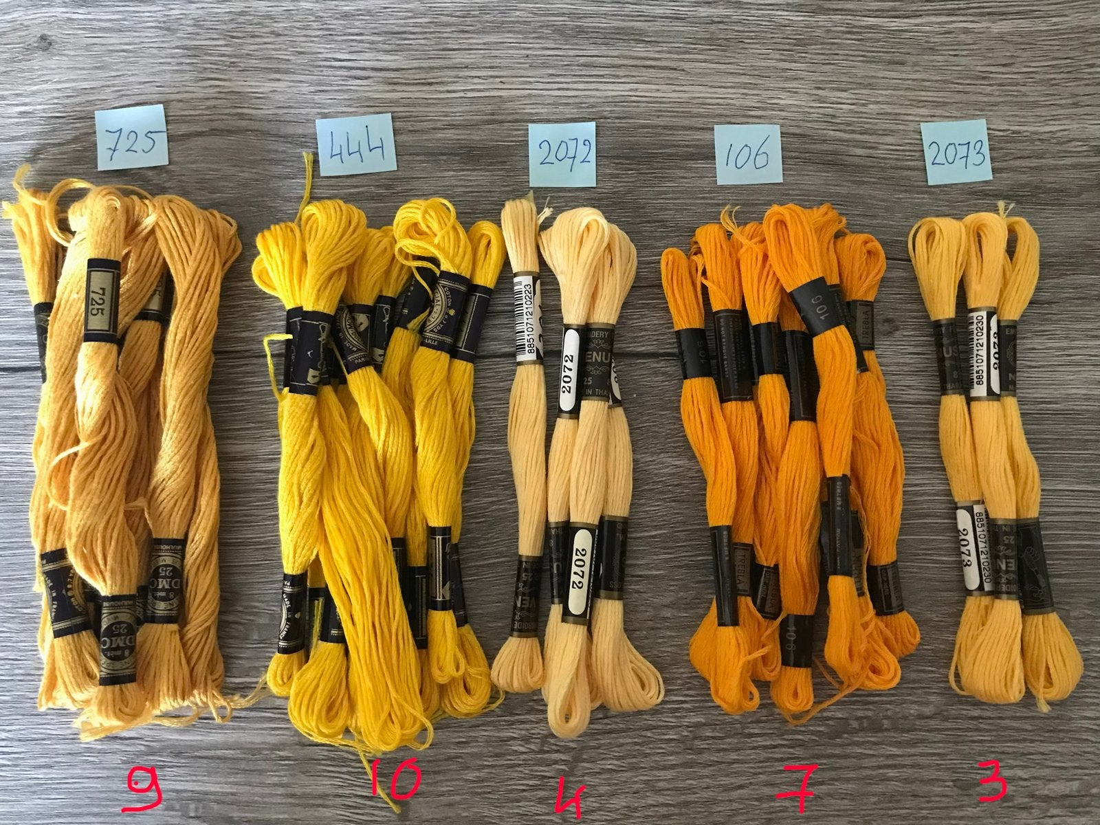 Borduurgaren: Keuze uit vele kleuren (10+1 gratis) DEEL 1, Ophalen, Nieuw, Handborduren, Borduurgaren of Zijde