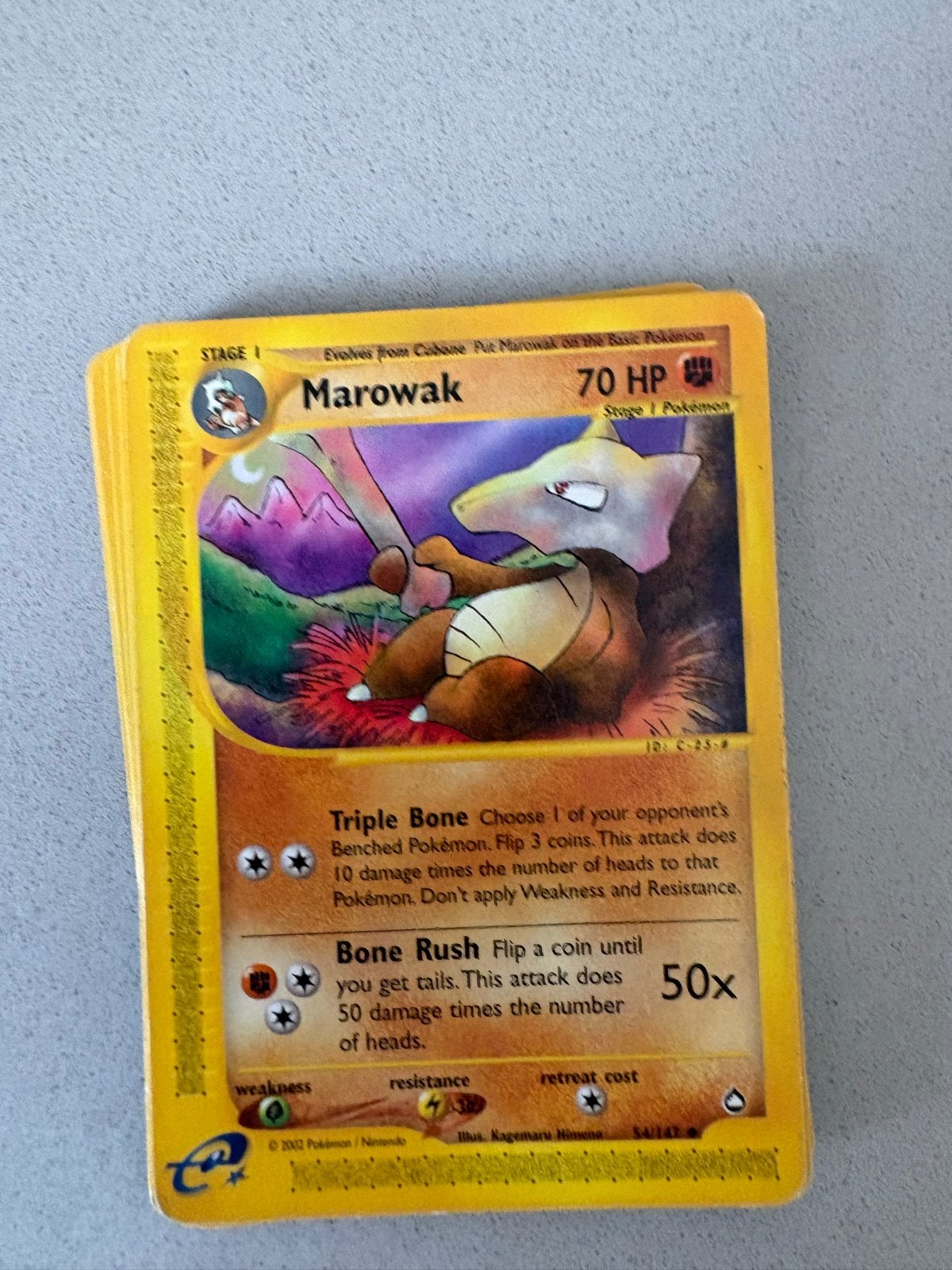 Marowak Aquapolis, Ophalen of Verzenden, Gebruikt, Losse kaart
