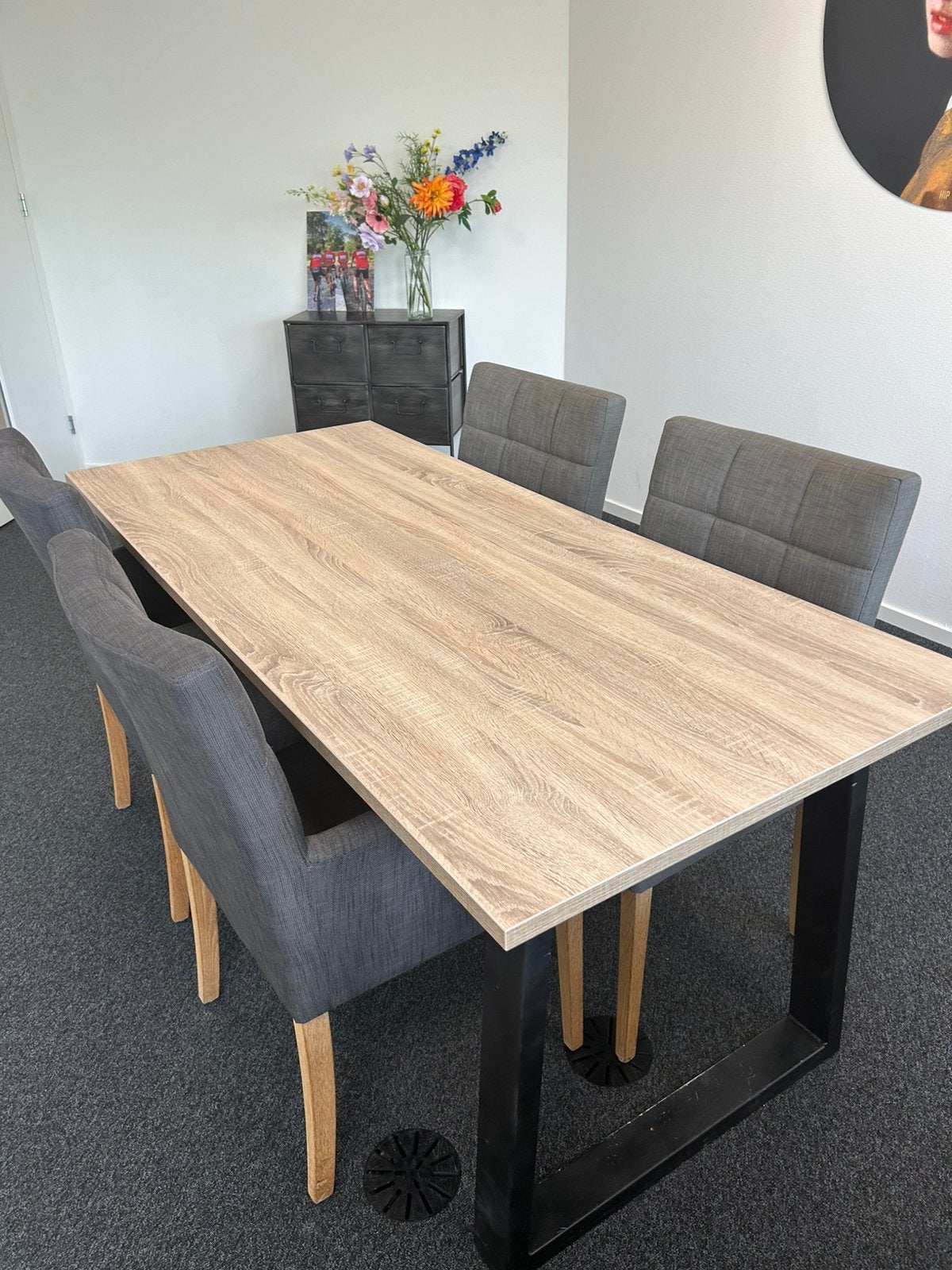 (Eetkamer) tafel 180x 80 en 76 hoog, Ophalen, Overige materialen, Gebruikt, 50 tot 100 cm