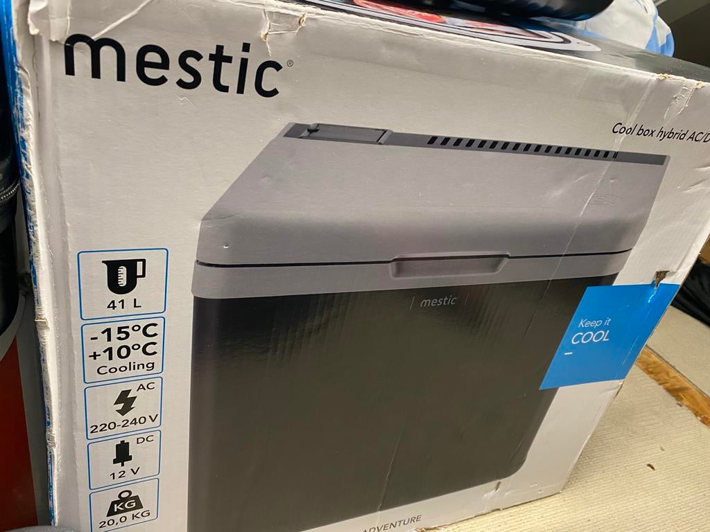 Mestic hybride compressor koelbox AC/DC MHC-40, Caravans en Kamperen, Koelboxen, Ophalen, Zo goed als nieuw, Elektrisch