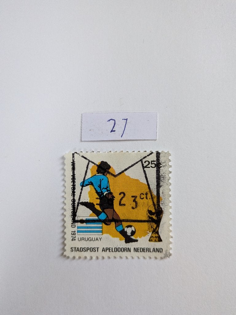 Voetbal, Verzenden, Na 1940, Gestempeld