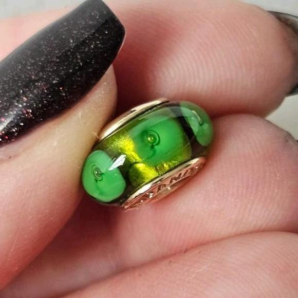 Pandora murano 14k GOUD, Ophalen of Verzenden, Zo goed als nieuw, Goud