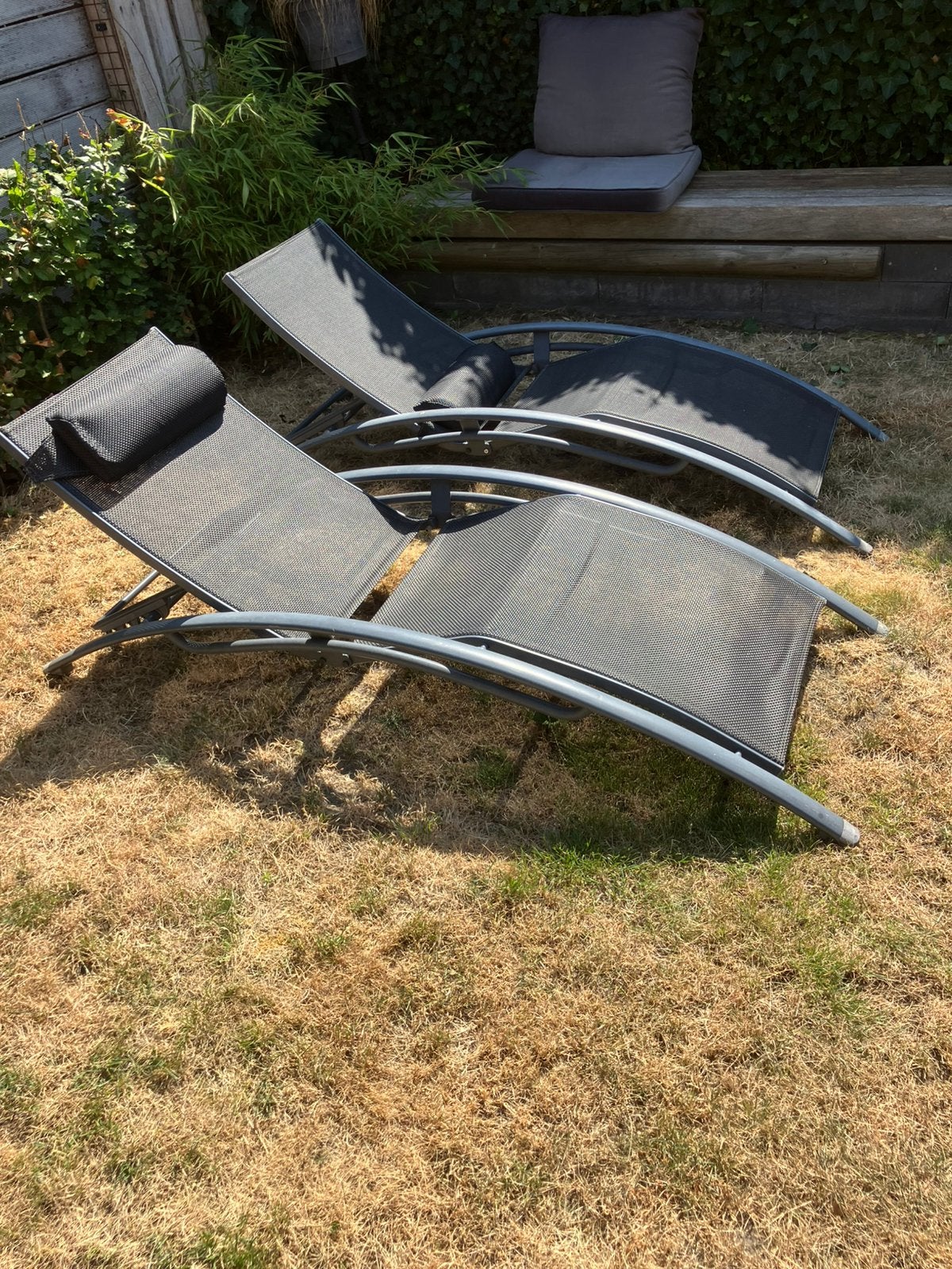 Heerlijke lig zit stoel, Tuin en Terras, Ligbedden, Ophalen, Zo goed als nieuw