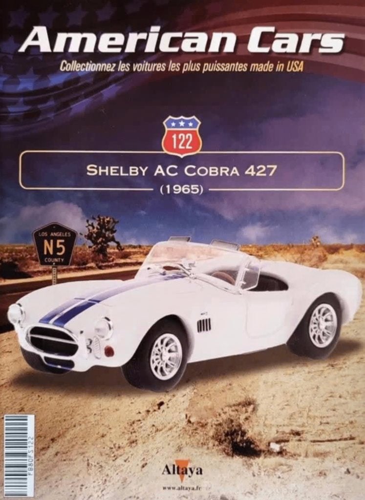 Shelby AC Cobra 427 1965 schaal 1/43 American cars # 122, Hobby en Vrije tijd, Verzenden, Nieuw, Auto, Overige merken