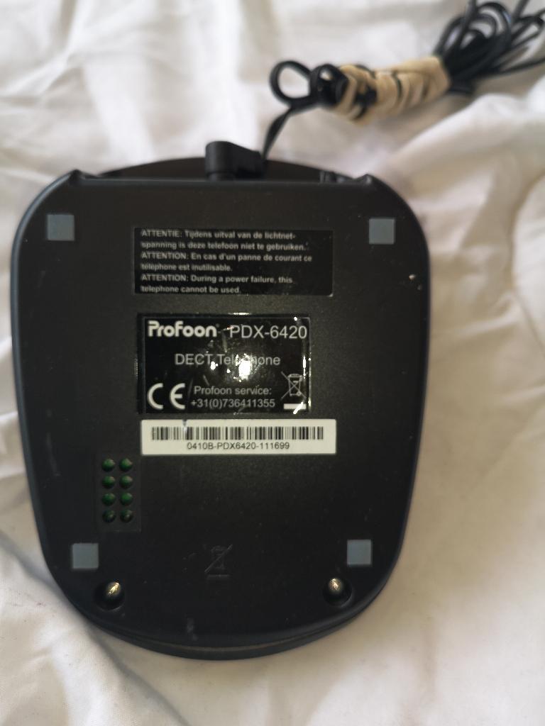 Profoon PDX-6420 basisstation, Telecommunicatie, Vaste telefoons | Handsets en Draadloos, Ophalen of Verzenden, Gebruikt, 1 handset