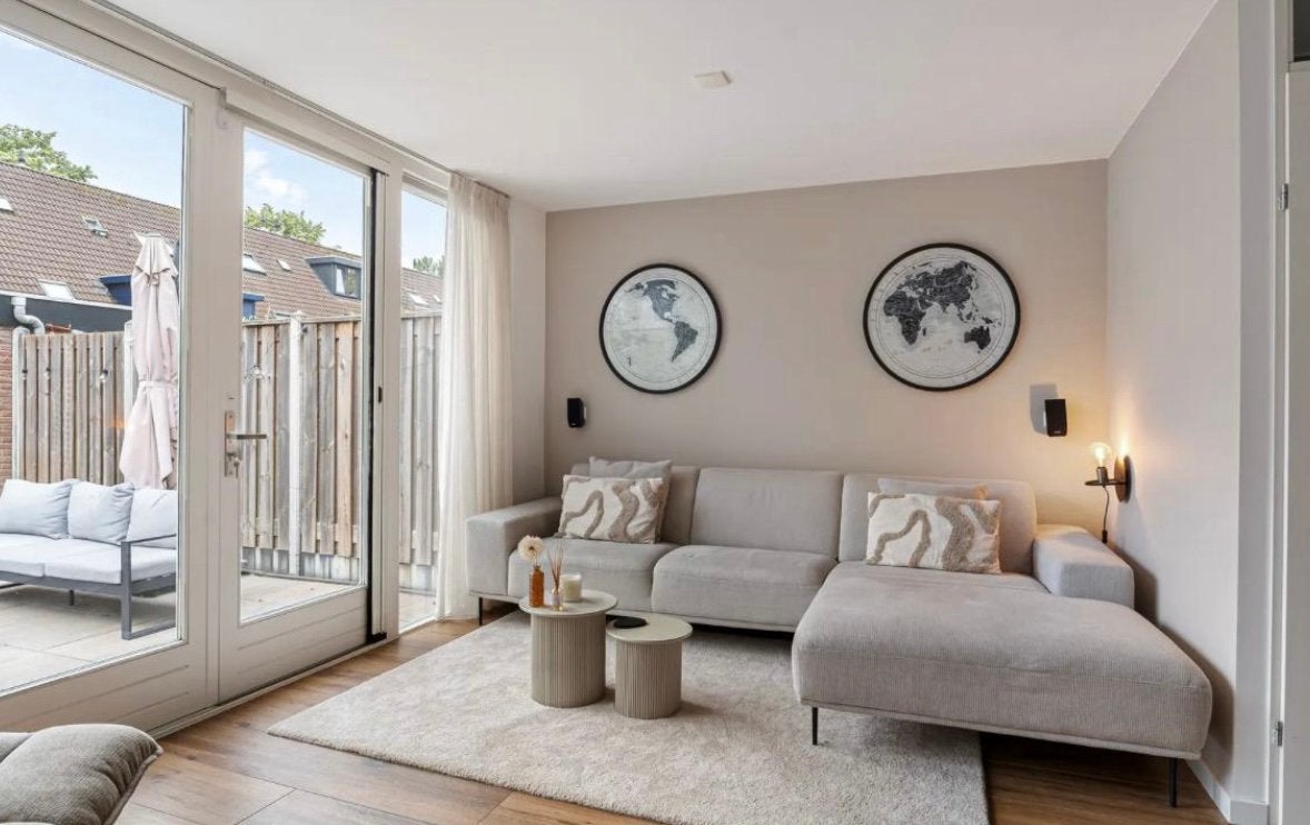 Beige bank Zitmaxx 300cmx200cm, Huis en Inrichting, Ophalen, Zo goed als nieuw, Vierpersoons of meer