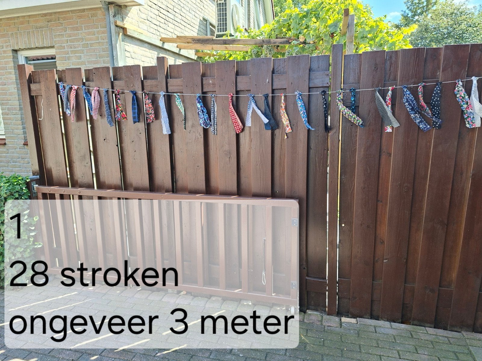 Decoratieve stoffen slingers -van  Staphorster stof, Ophalen of Verzenden