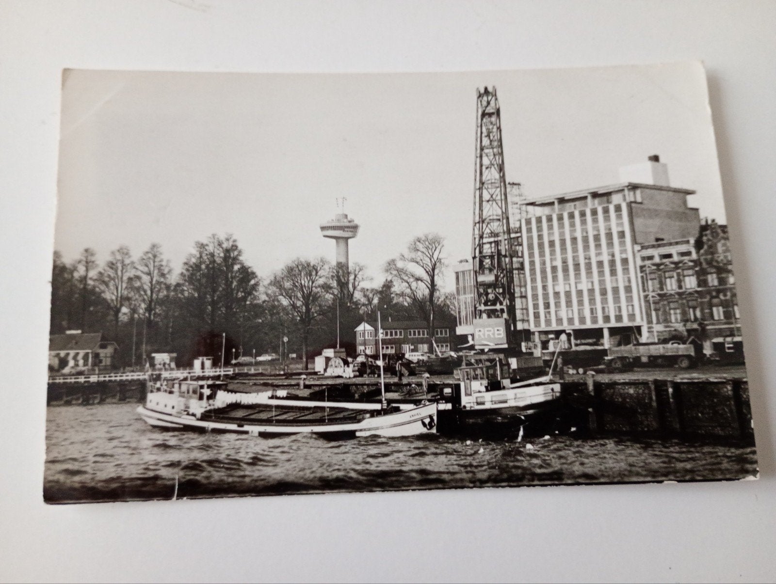 Rotterdam Haven met Scheepvaart 1966, Verzamelen, Ophalen of Verzenden, 1960 tot 1980, Gelopen, Zuid-Holland