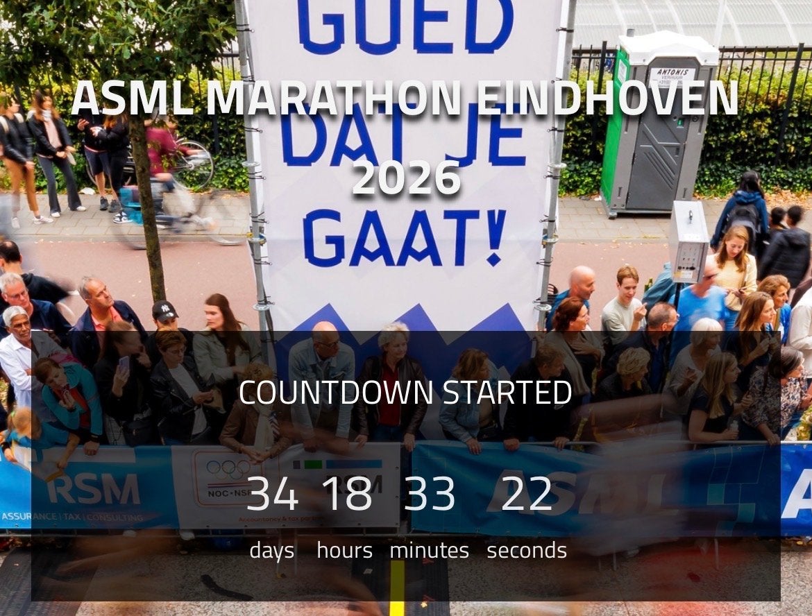 Halve Marathon ASML, Eén persoon, Oktober
