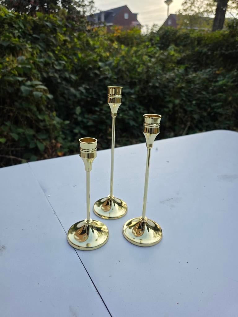 Gouden kandelaars (8 sets), Ophalen of Verzenden, Nieuw, Overige materialen