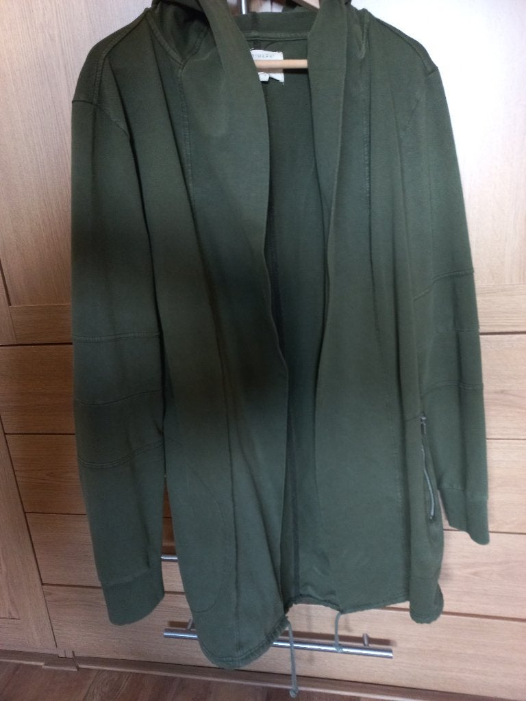 Donkergroen vest zonder rits of knopen, met capuchon, maat L, Ophalen of Verzenden, Gedragen, Maat 52/54 (L), Groen