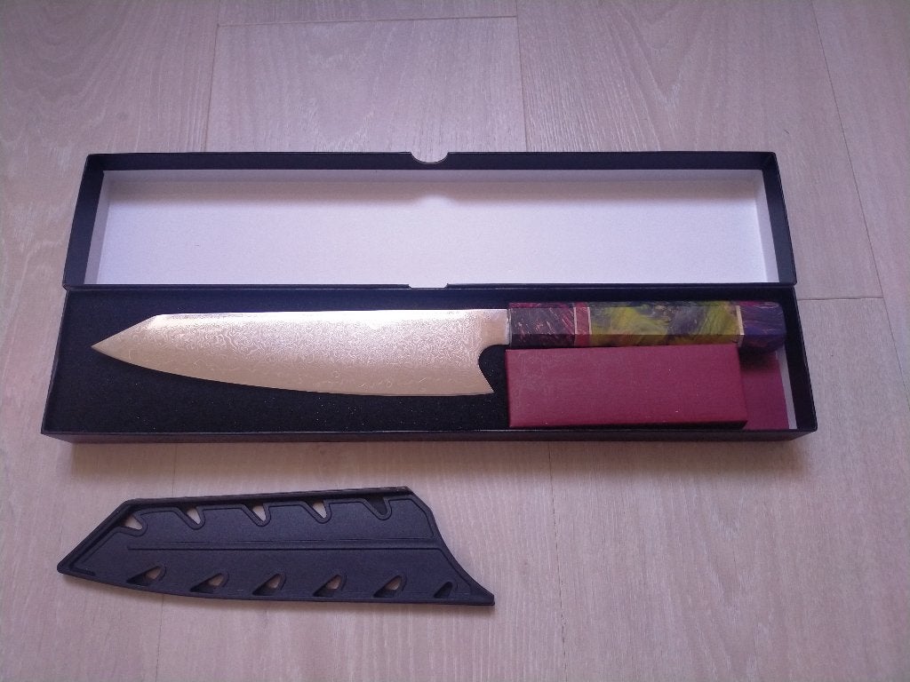 Japans kiritsuke vg10 koksmes Damascus koksmes chefs mes, Huis en Inrichting, Overige typen, Ophalen of Verzenden, Nieuw