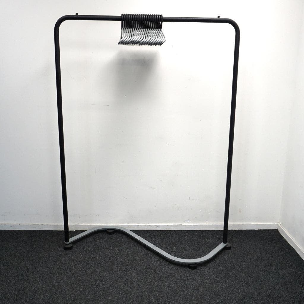 Van Esch Spring DV Verrijdbare Kapstok Metaal Grijs/Zwart, Huis en Inrichting, Woonaccessoires | Kapstokken, Ophalen, Gebruikt